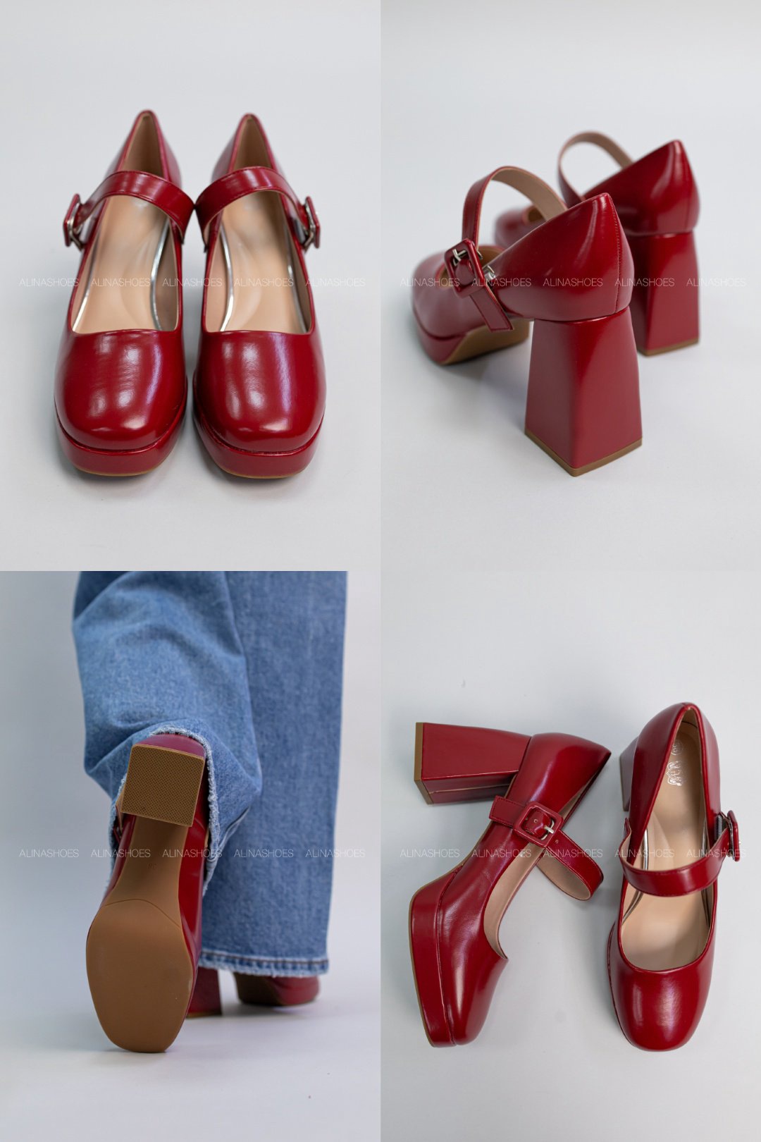 Туфли alinashoes red 40 купить,NaN