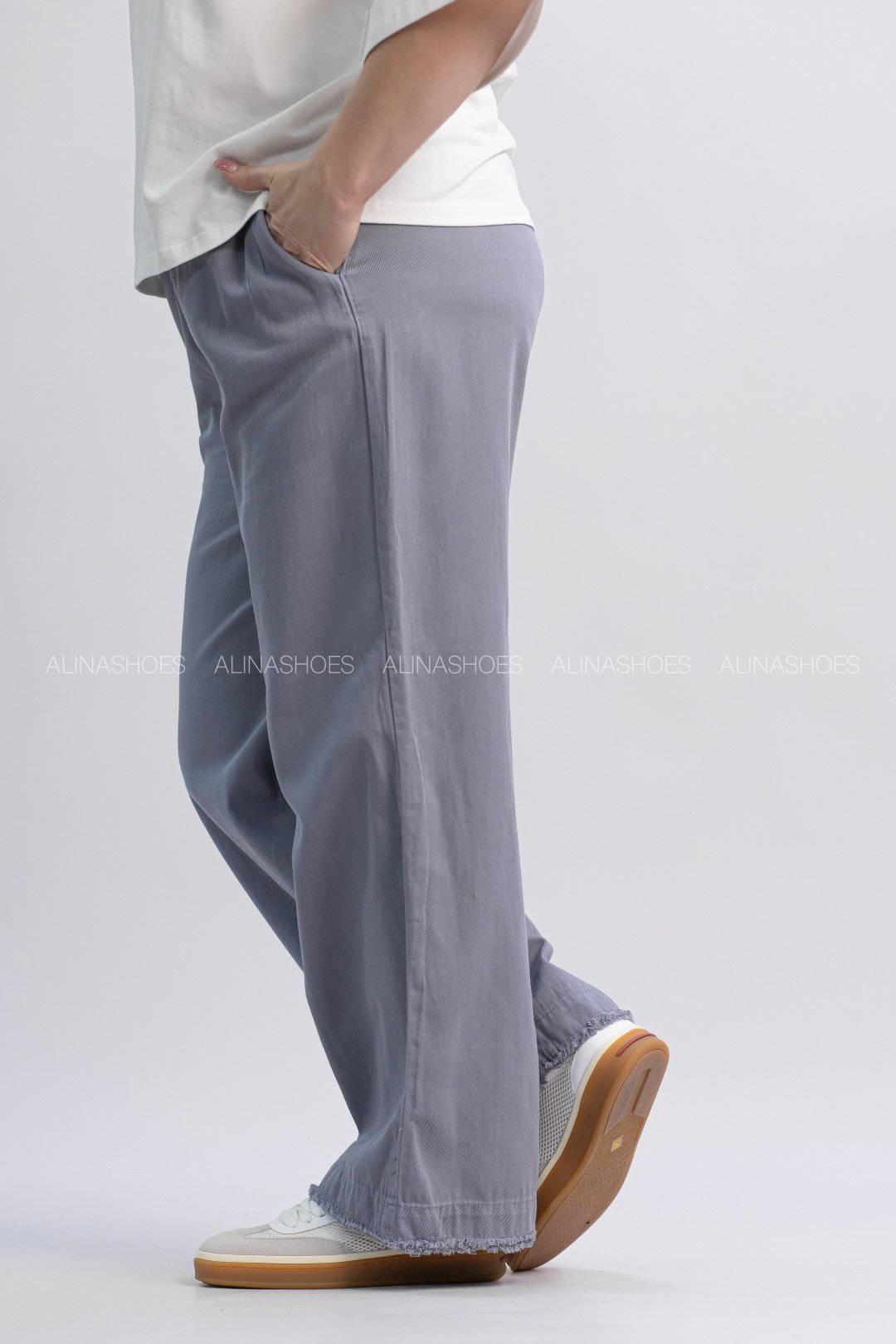 Джинсы прямые alinashoes серый купить,NaN