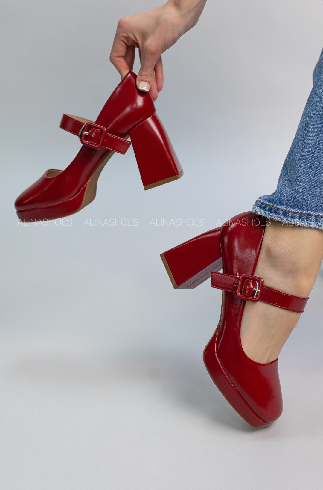 Туфли alinashoes red 40 купить,NaN