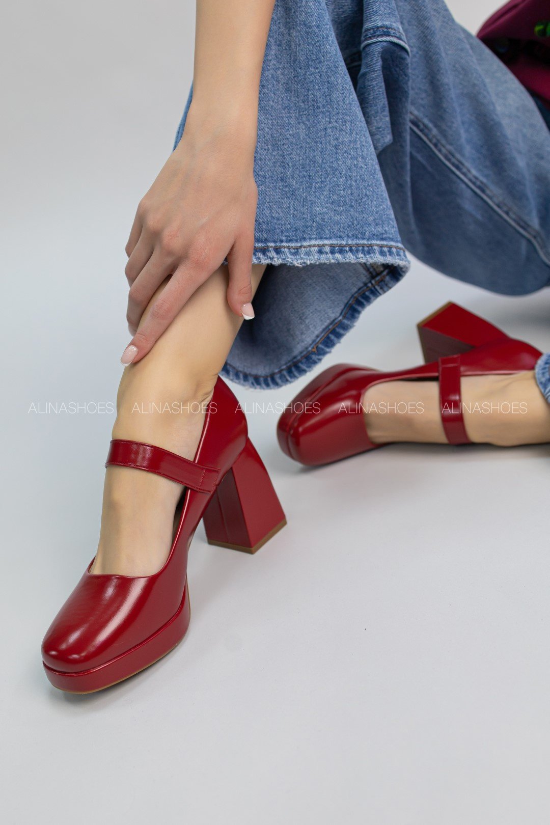 Туфли alinashoes red 40 купить,NaN