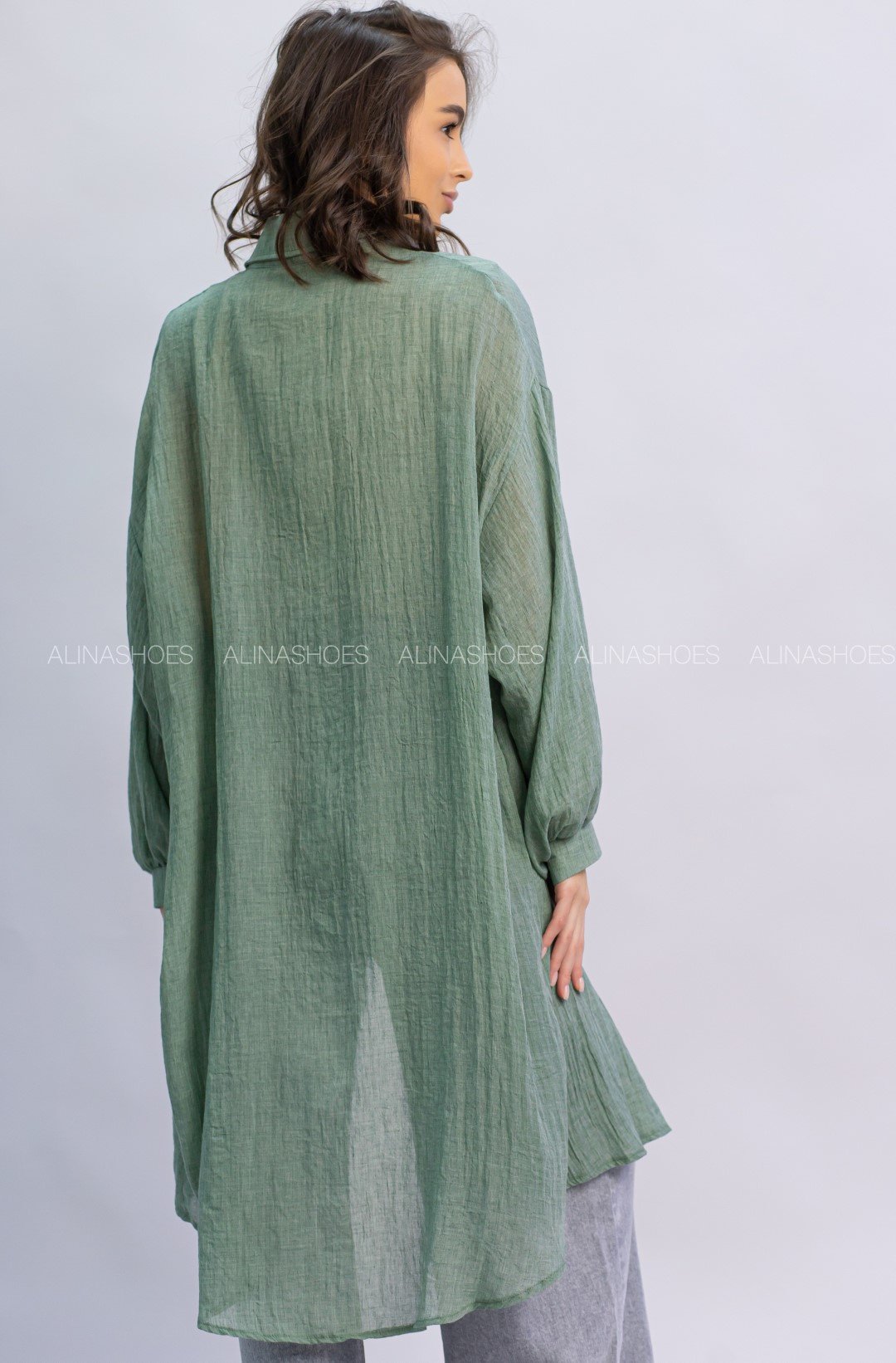 Рубашка alinashoes хаки купить,NaN