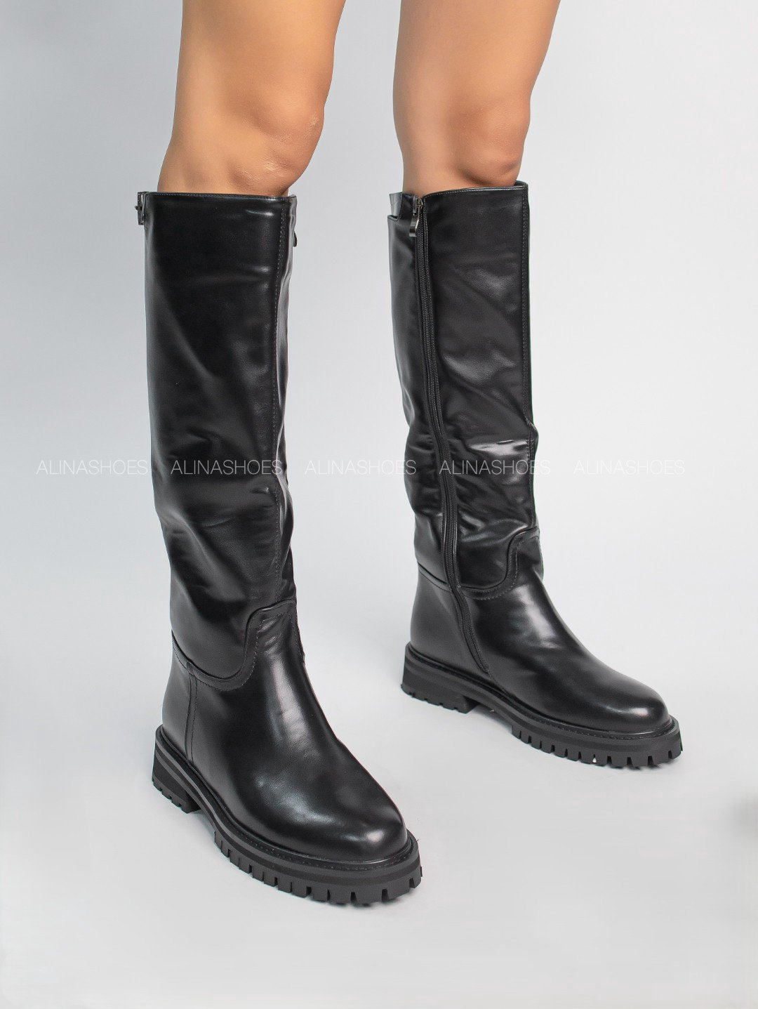 Сапоги alinashoes черный купить,NaN