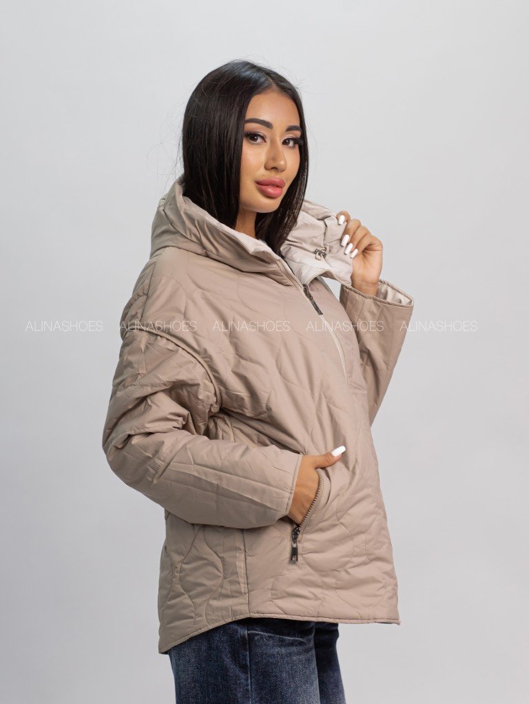 Демисезонная куртка alinashoes светло-бежевый купить,NaN