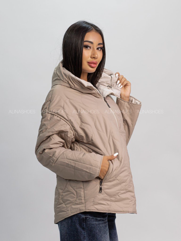 Демисезонная куртка alinashoes светло-бежевый купить,NaN