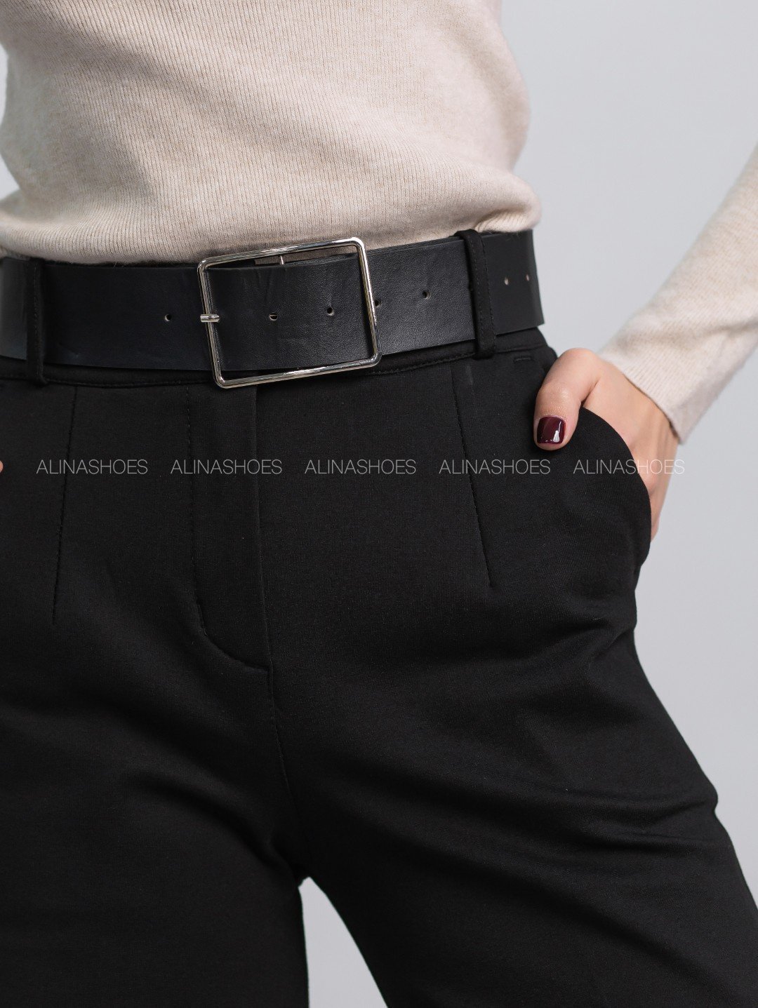 Повседневные брюки alinashoes черный купить,NaN