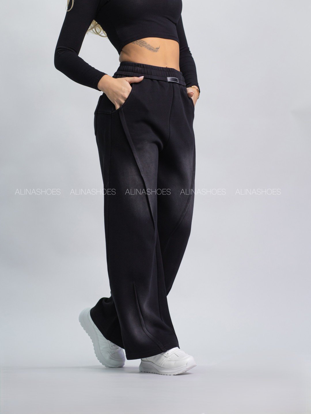 Повседневные брюки alinashoes черный купить,NaN