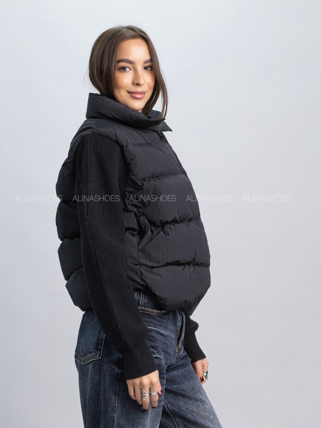 Демисезонная куртка alinashoes черный купить,NaN