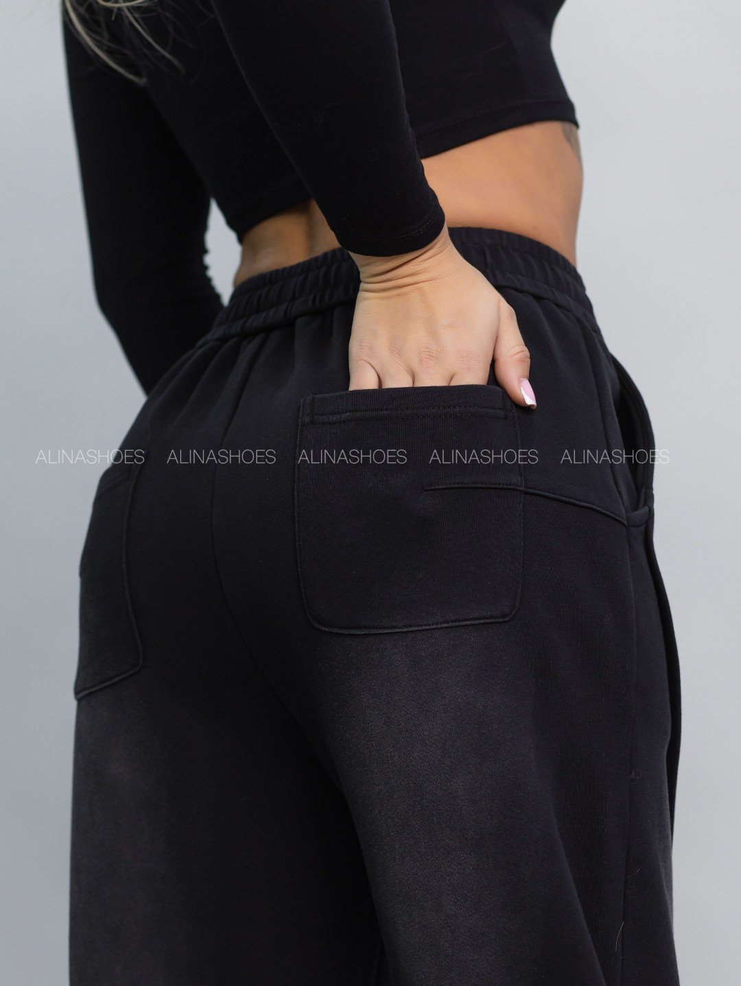 Повседневные брюки alinashoes черный купить,NaN