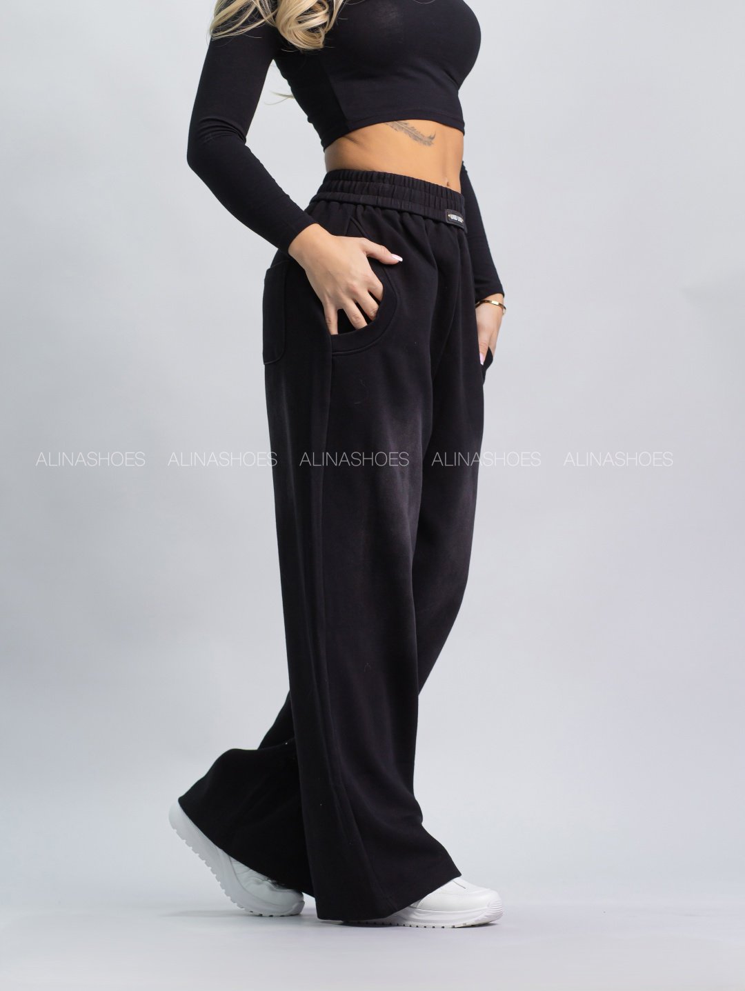 Повседневные брюки alinashoes черный купить,NaN