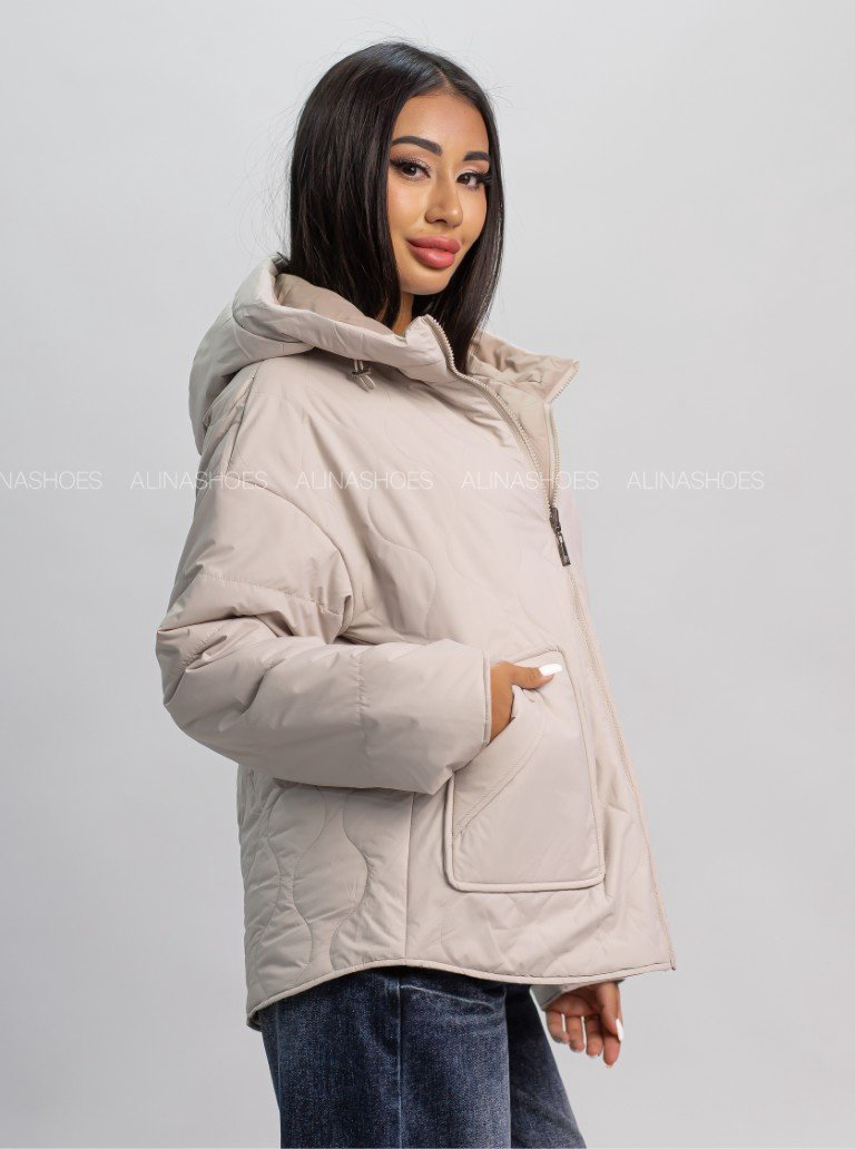Демисезонная куртка alinashoes светло-бежевый купить,NaN