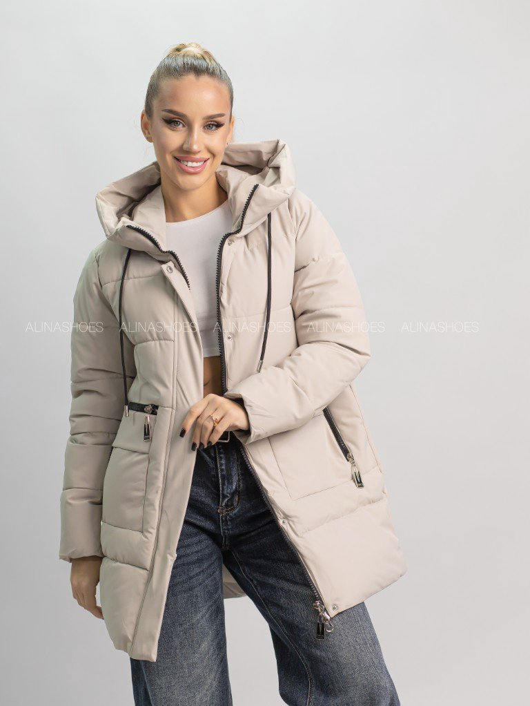 Зимняя куртка alinashoes бежевый купить,NaN