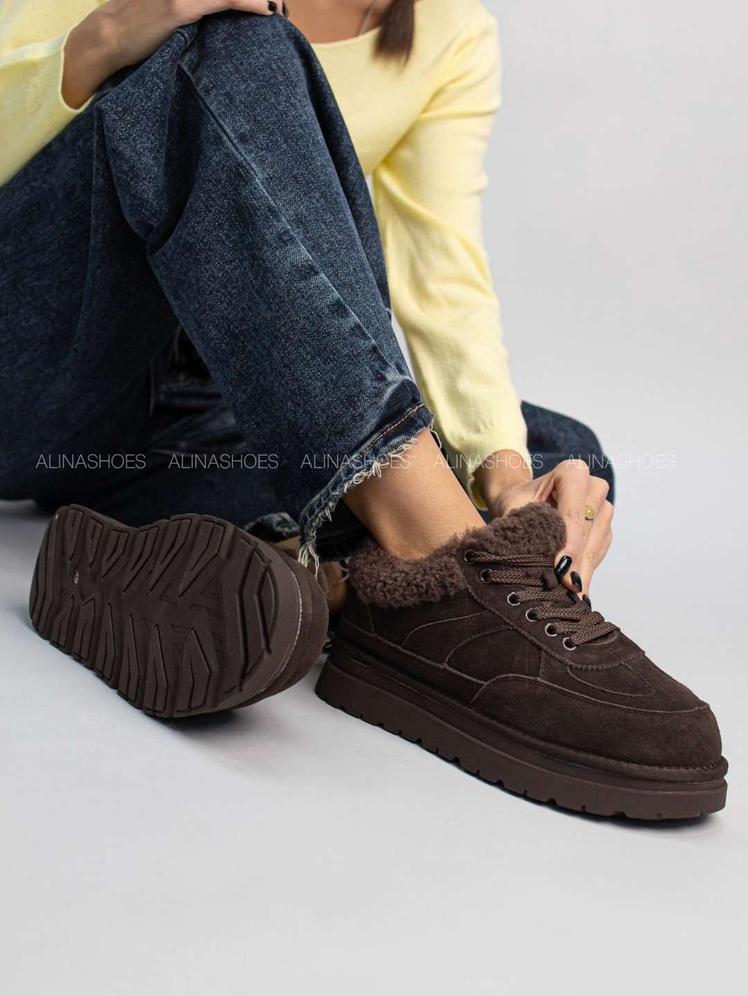 Кроссовки alinashoes коричневый купить,NaN