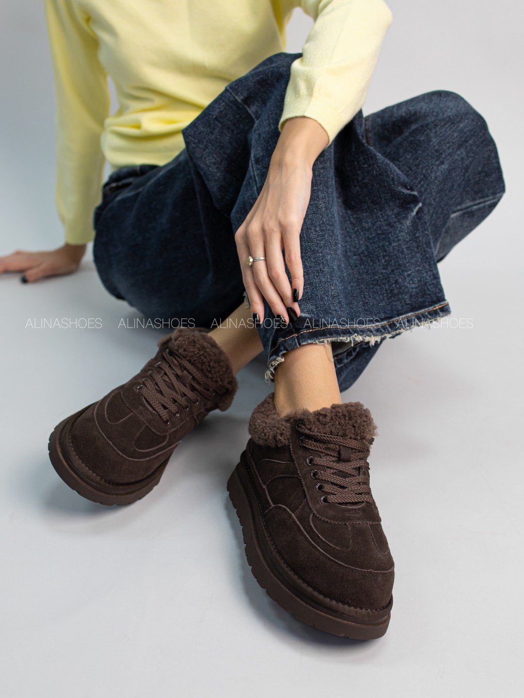 Кроссовки alinashoes коричневый купить,NaN