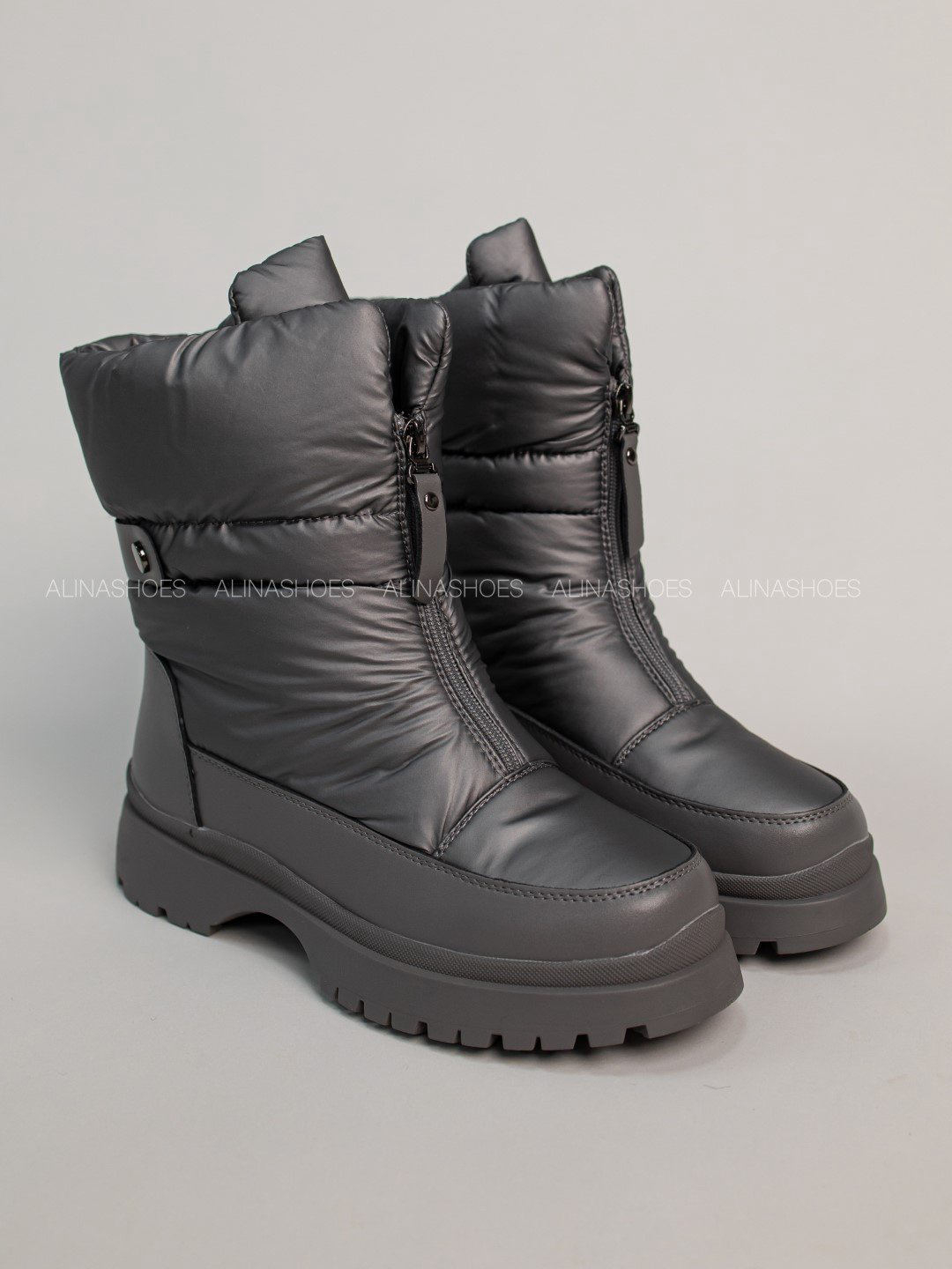 Дутики alinashoes серый купить,NaN
