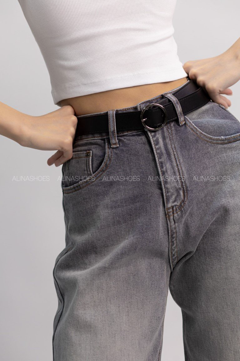 Джинсы прямые alinashoes серый купить,NaN