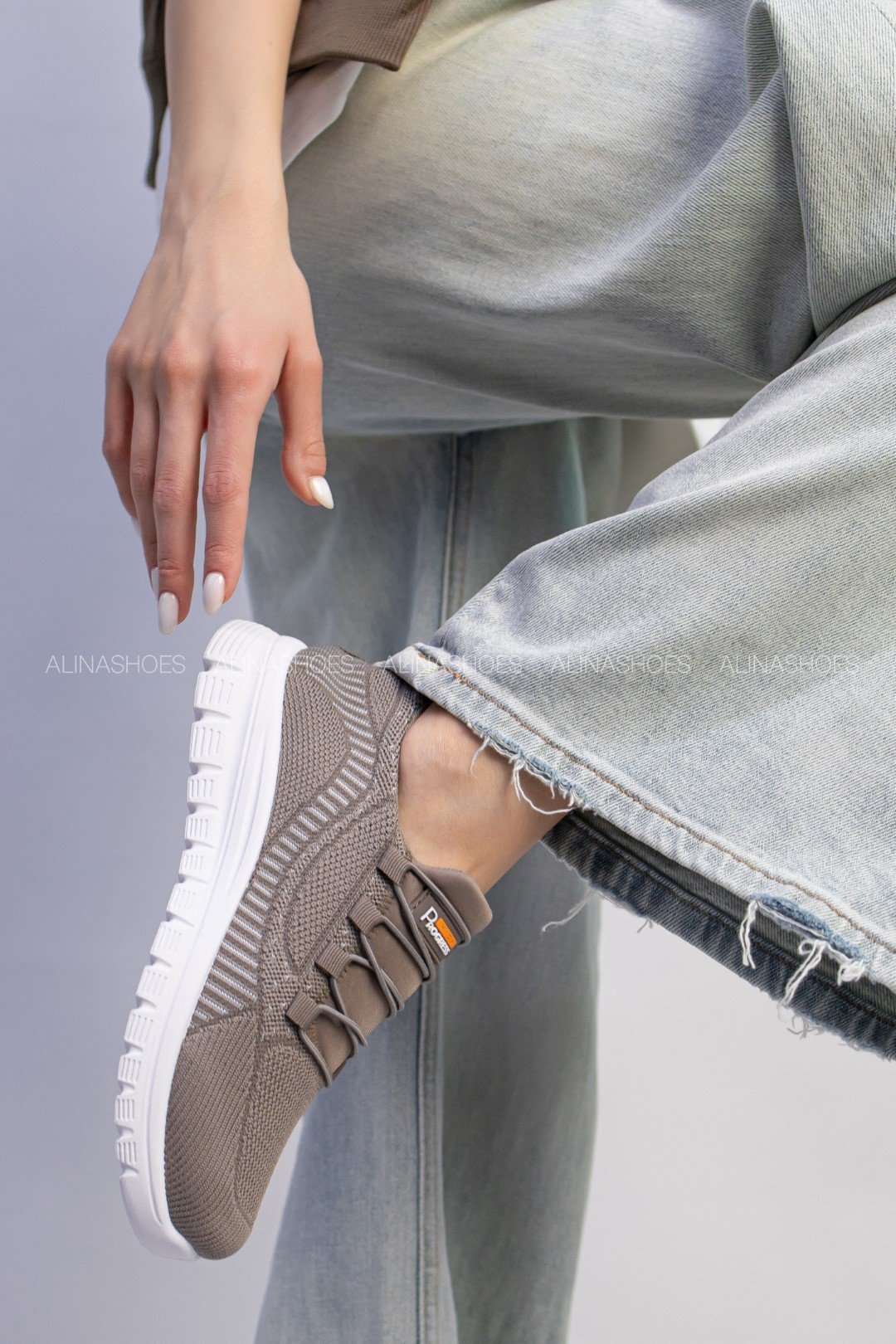 Кроссовки alinashoes хаки купить,NaN