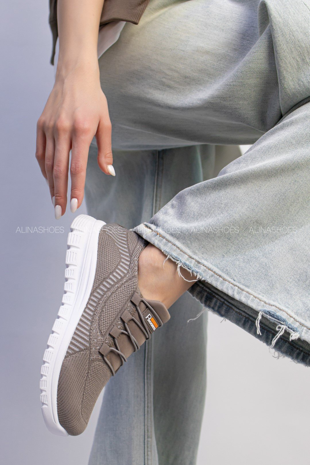 Кроссовки alinashoes хаки купить,NaN