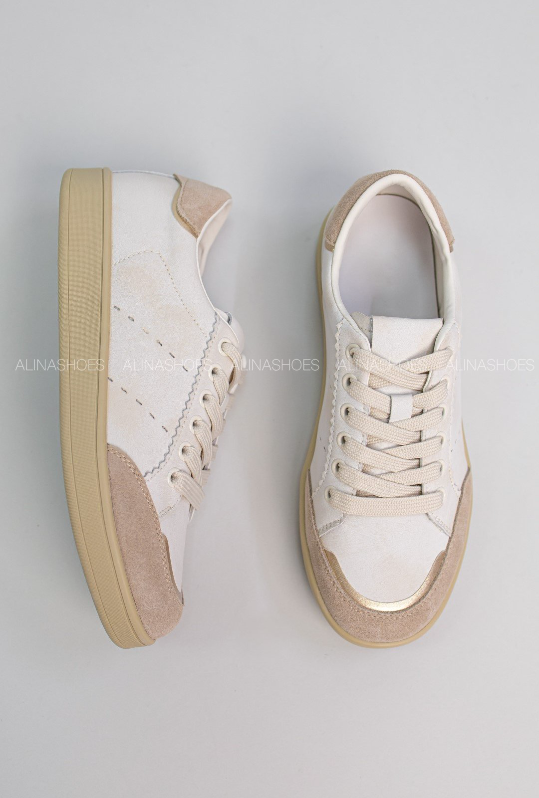 Кеды alinashoes бежевый купить,NaN