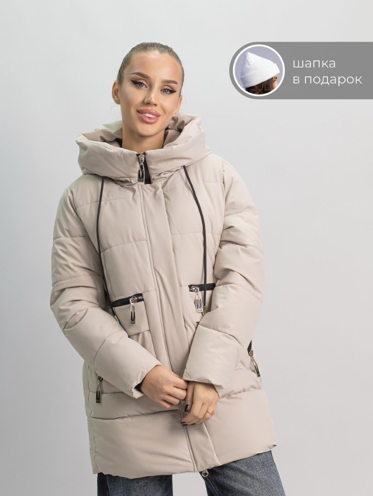Зимняя куртка alinashoes бежевый купить,NaN