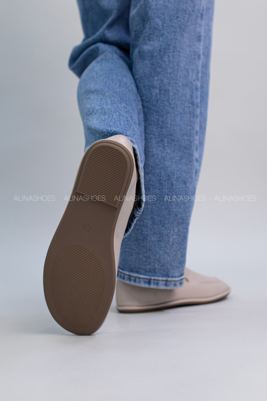 Мокасины alinashoes серый купить,NaN