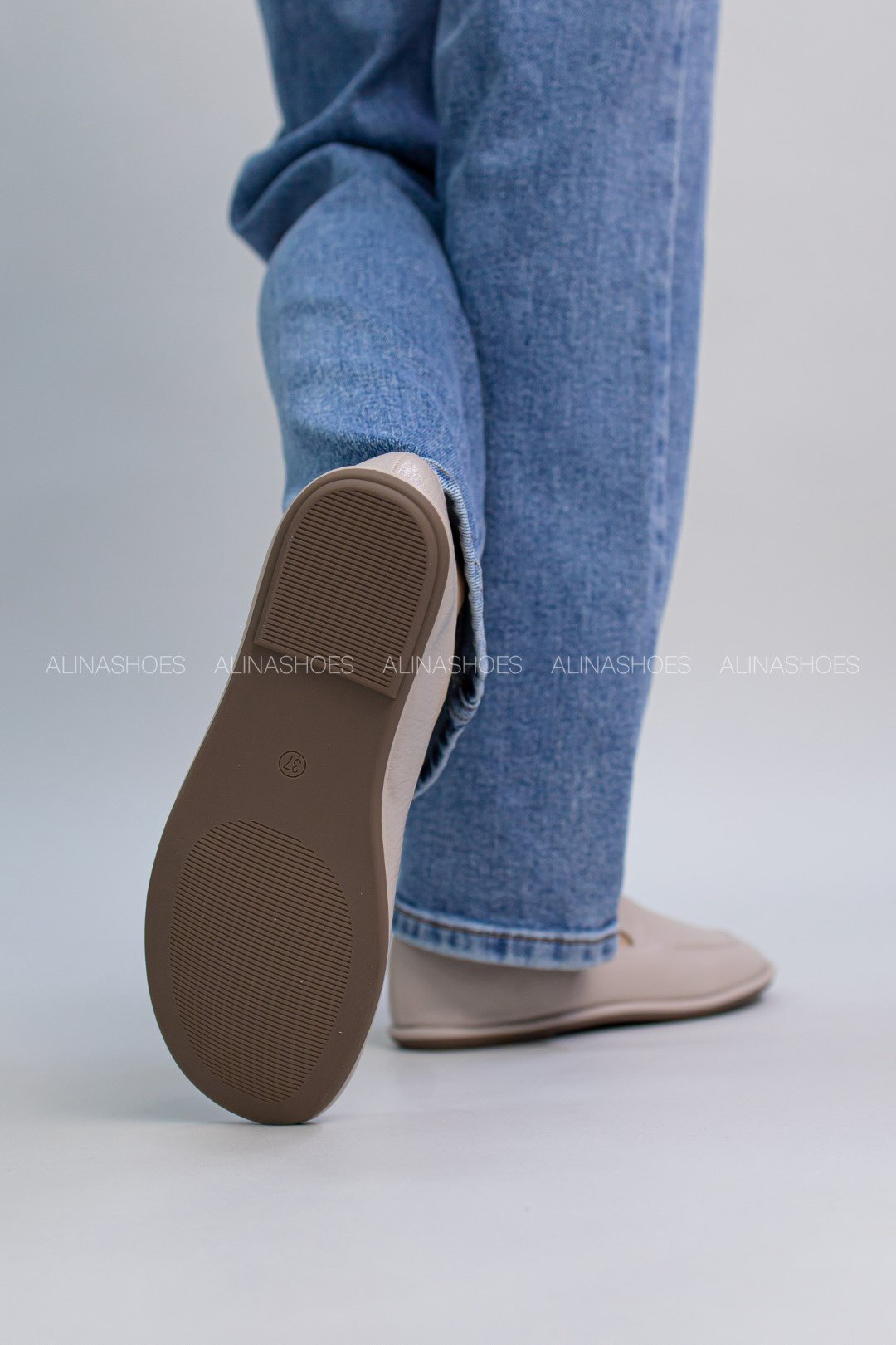 Мокасины alinashoes серый купить,NaN