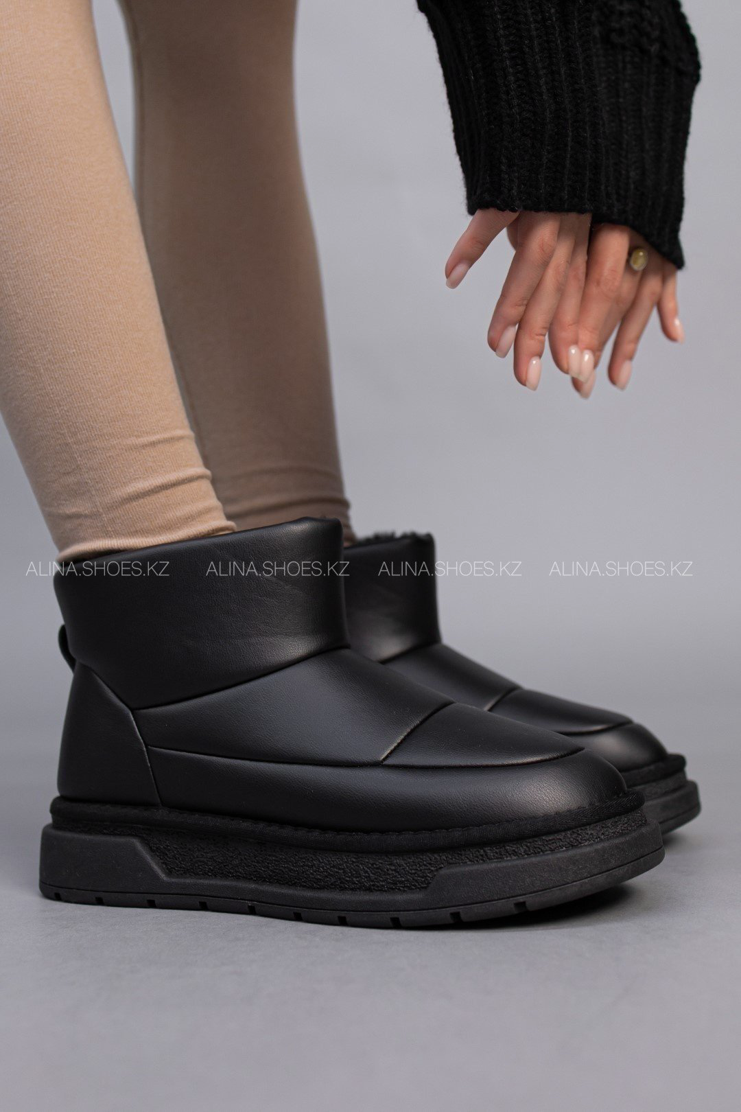 Дутики alinashoes черный купить,NaN