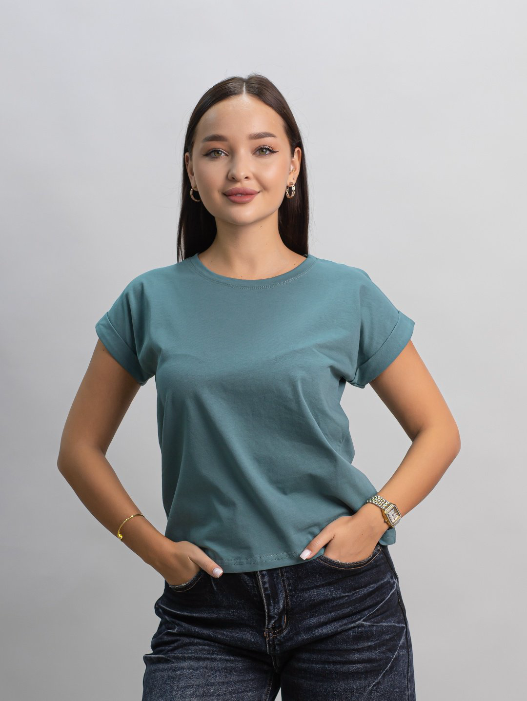 Футболка alinashoes без принта хаки one size купить,NaN