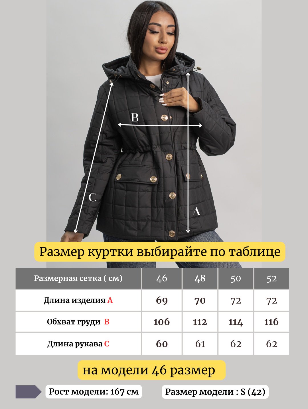 Демисезонная куртка alinashoes черный купить,NaN