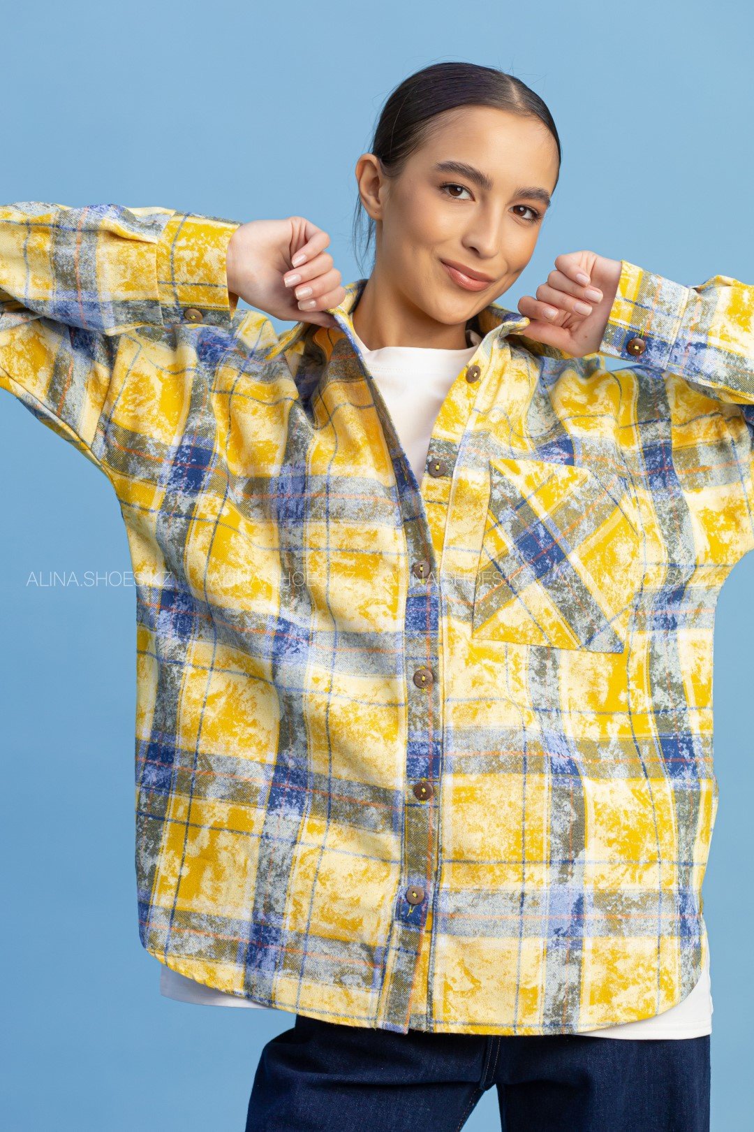 Рубашка alinashoes желтый купить,NaN