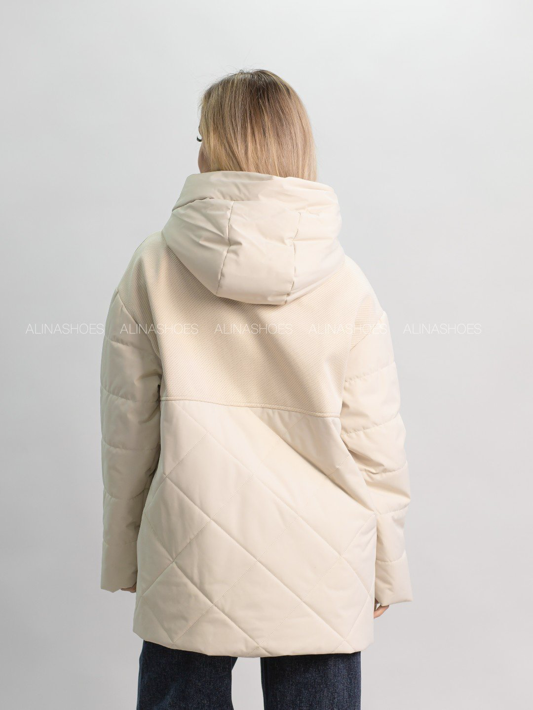 Демисезонная куртка alinashoes светло-бежевый купить,NaN
