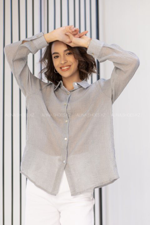 Рубашка alinashoes серый купить,NaN