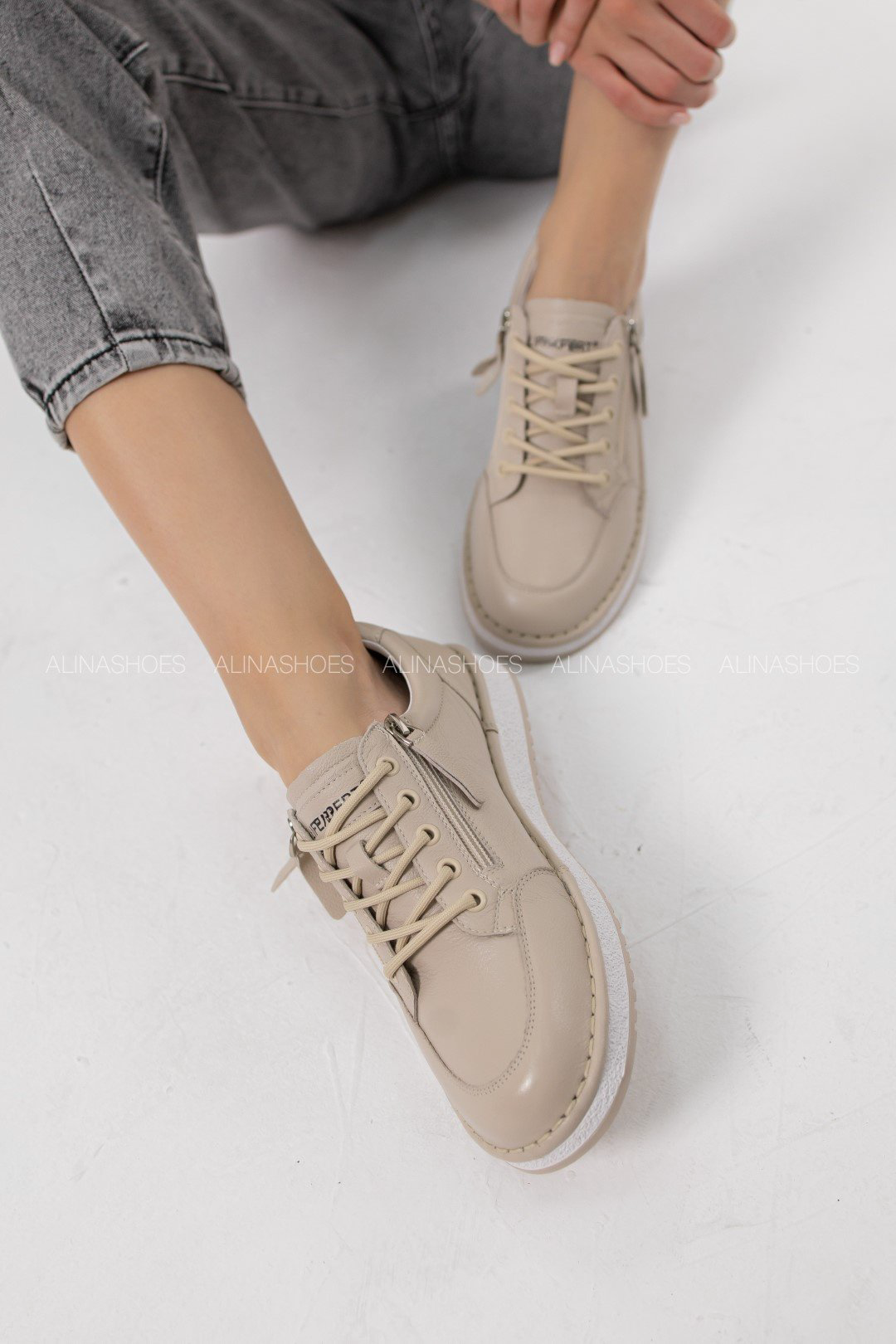 Кеды alinashoes бежевый купить,NaN