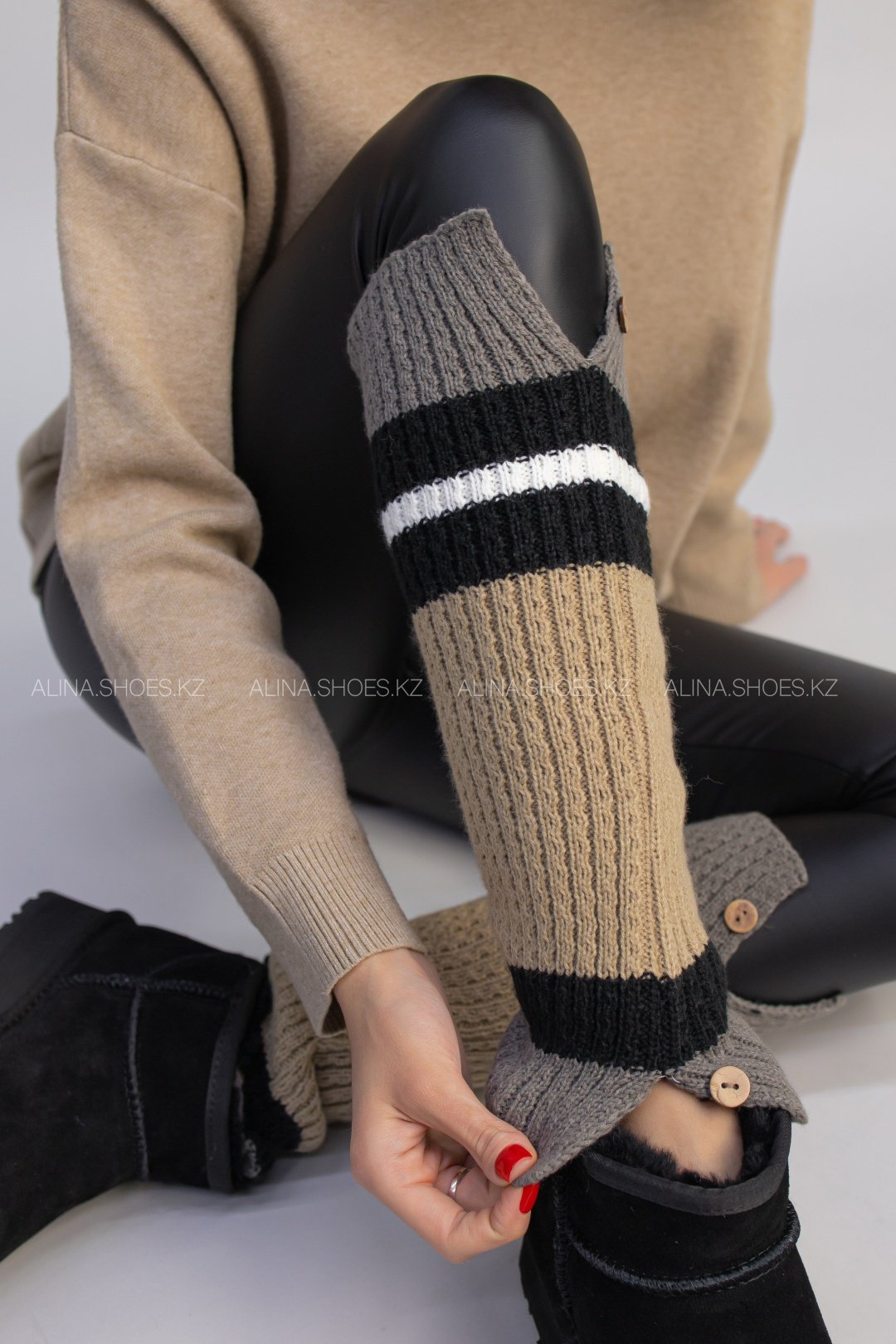 Угги alinashoes черный купить,NaN