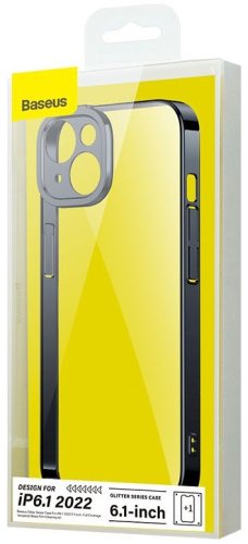 Чехол Baseus для Apple iPhone 14 прозрачный-черный купить,NaN