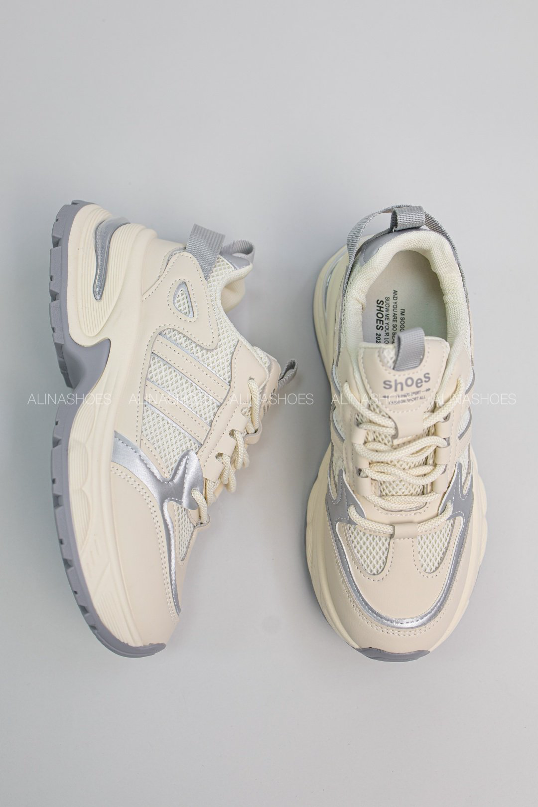 Кроссовки alinashoes серый купить,NaN