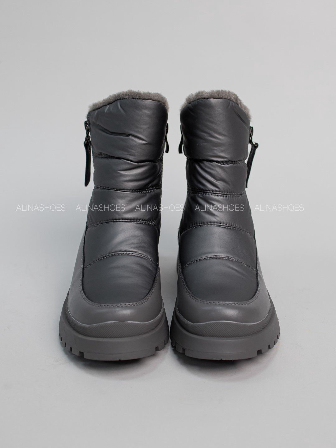 Дутики alinashoes серый купить,NaN