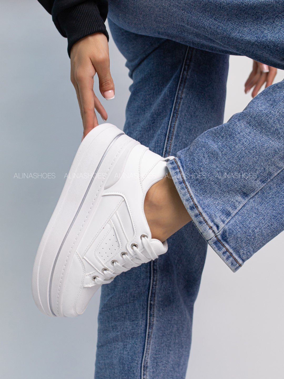 Кроссовки alinashoes 26AS051-6500t-zar белый купить,NaN