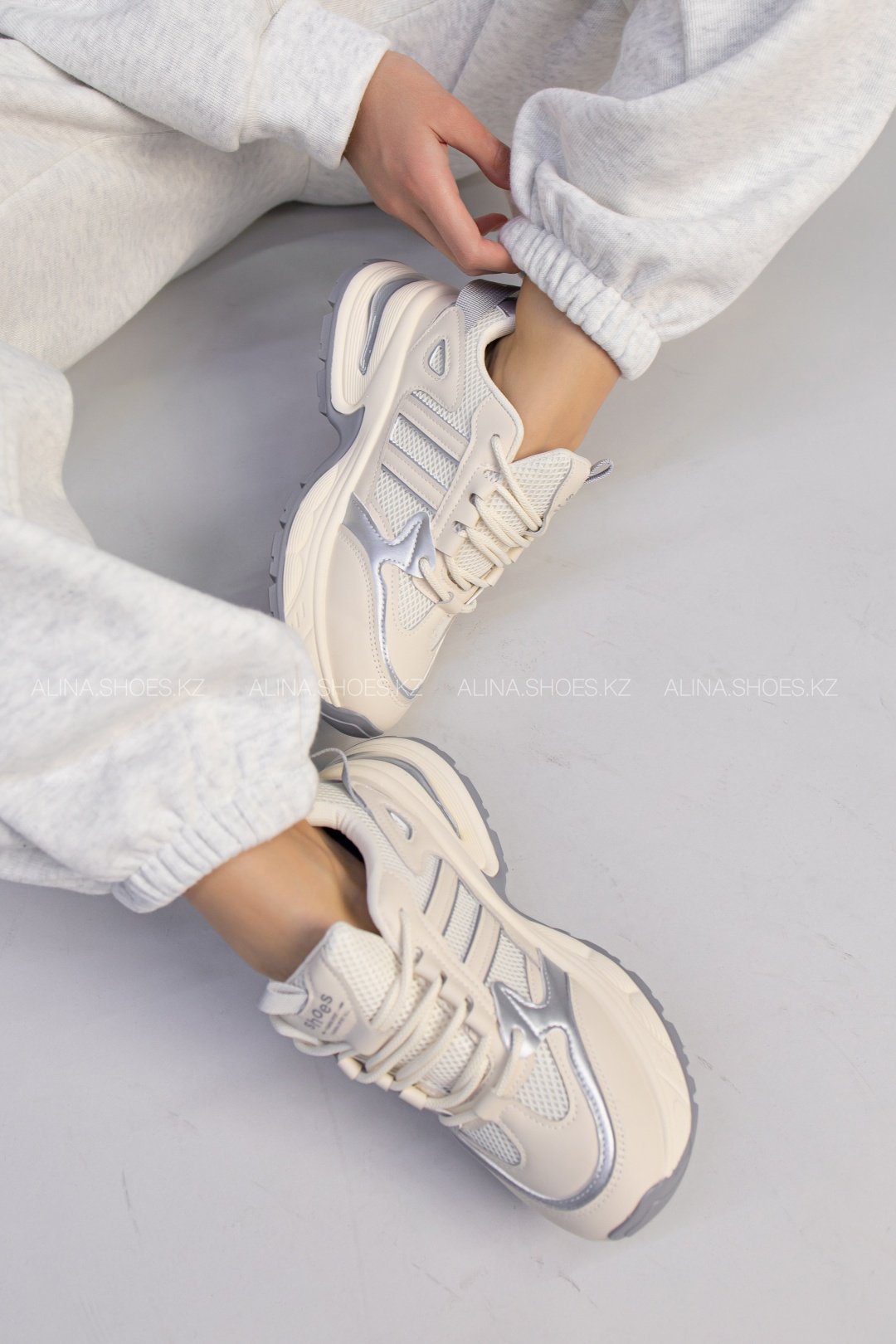 Кроссовки alinashoes серый купить,NaN