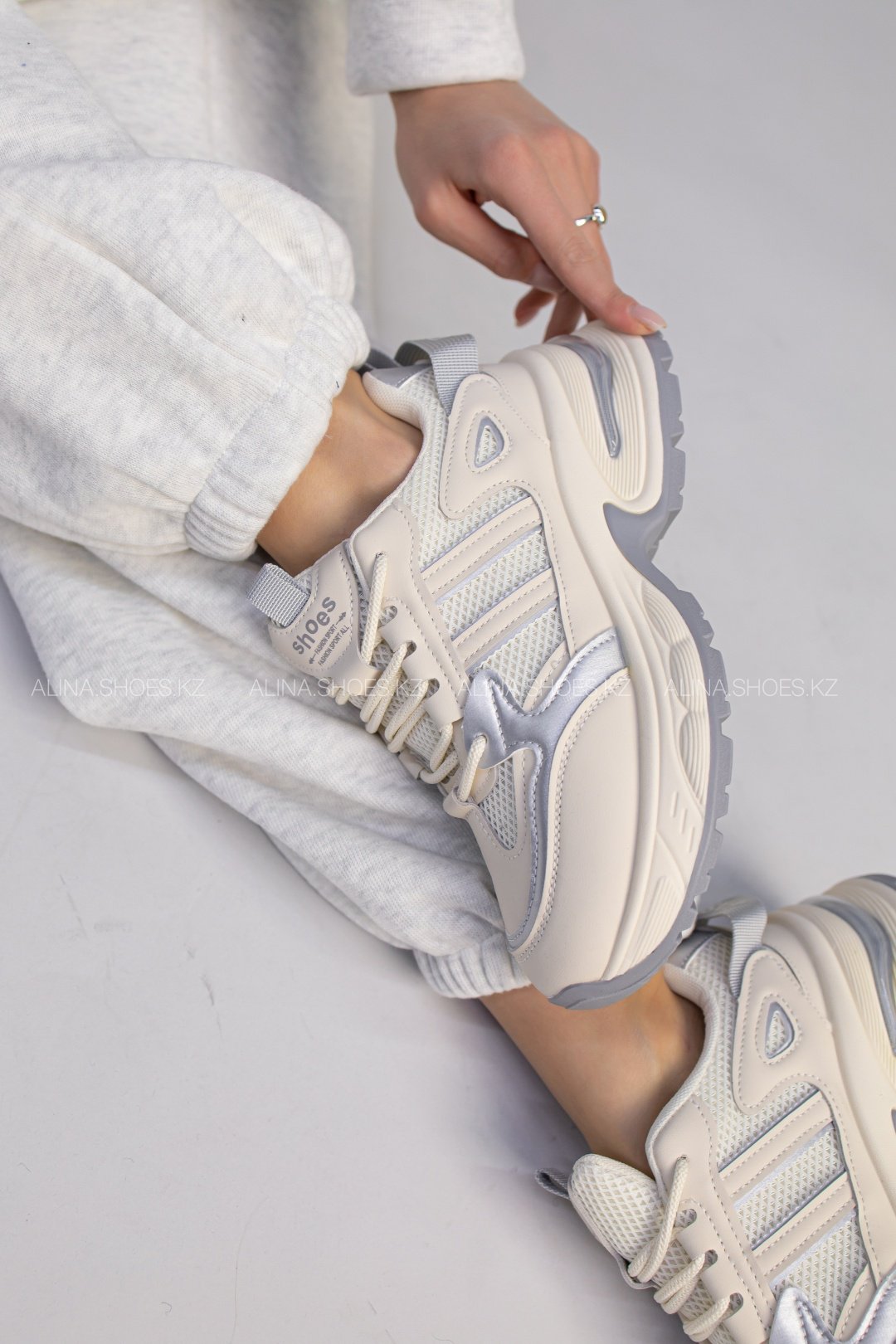 Кроссовки alinashoes серый купить,NaN