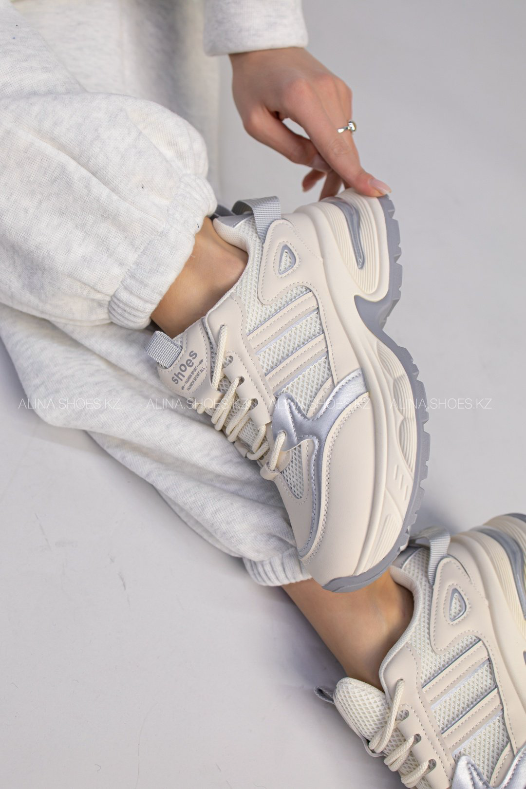 Кроссовки alinashoes серый купить,NaN