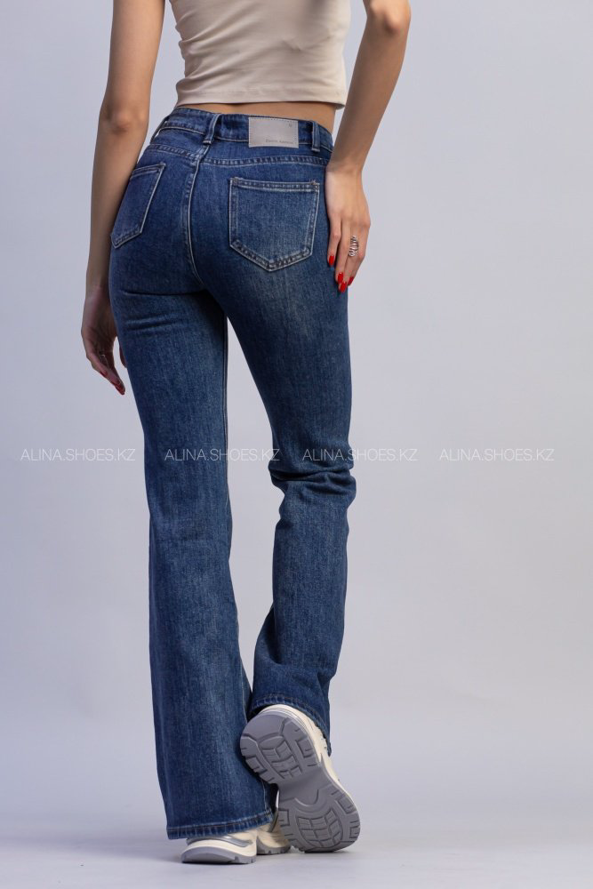 Джинсы клеш alinashoes синий купить,NaN