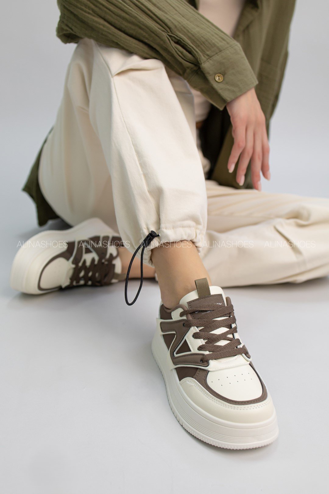 Кроссовки alinashoes коричневый купить,NaN