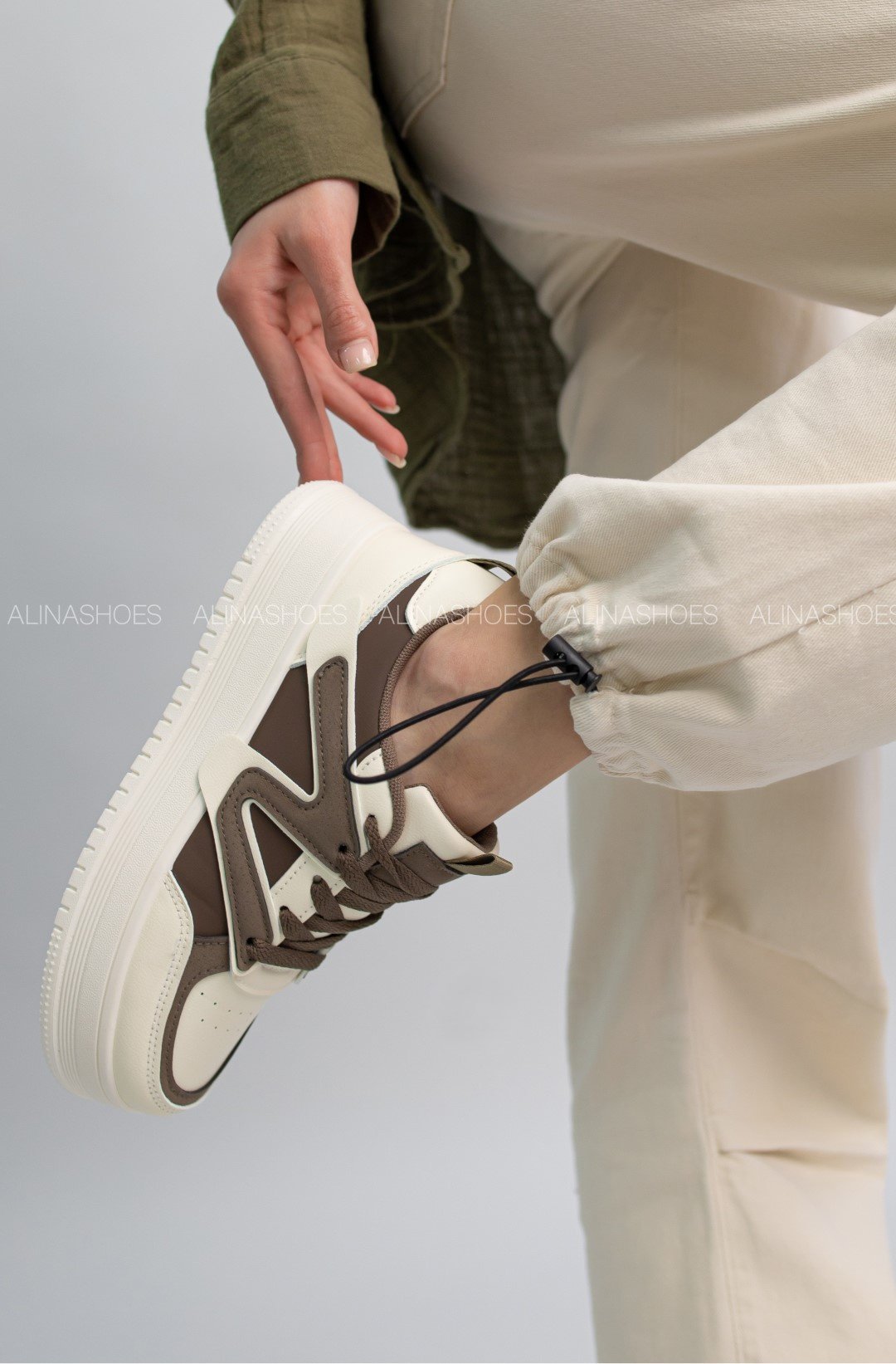 Кроссовки alinashoes коричневый купить,NaN