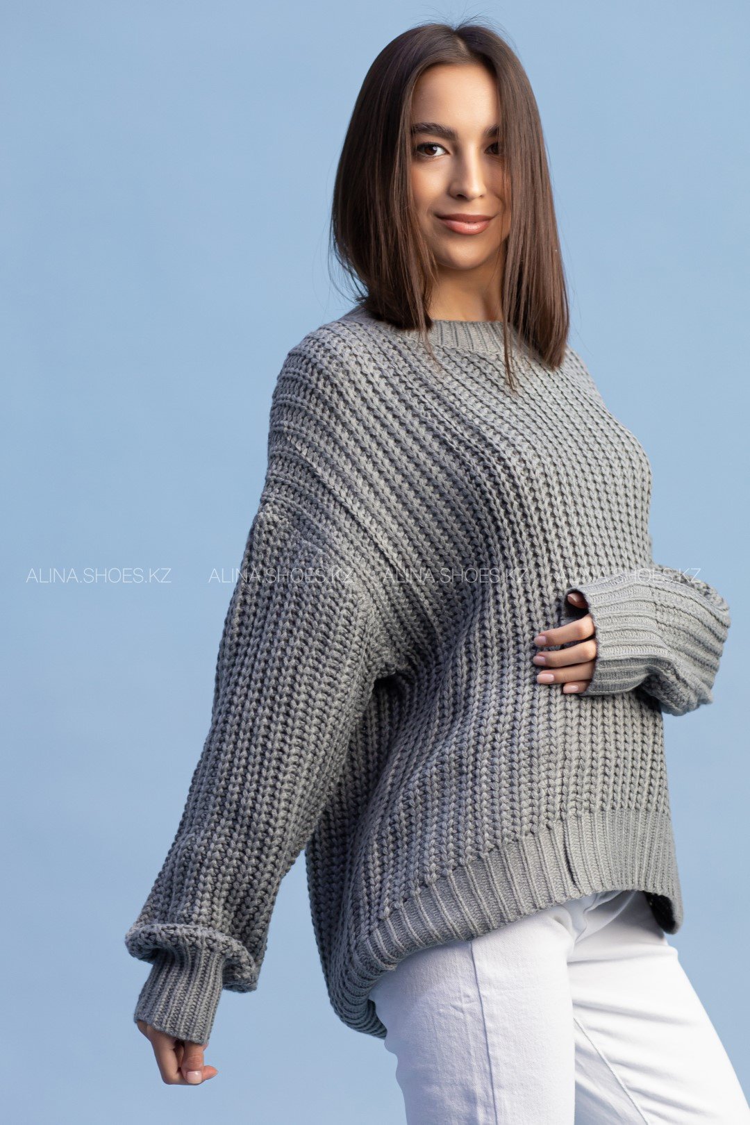 Джемпер alinashoes серый купить,NaN