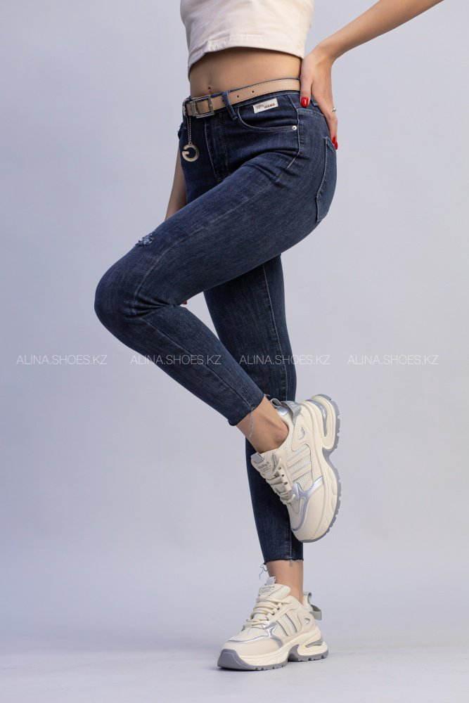 Джинсы узкие alinashoes синий купить,NaN