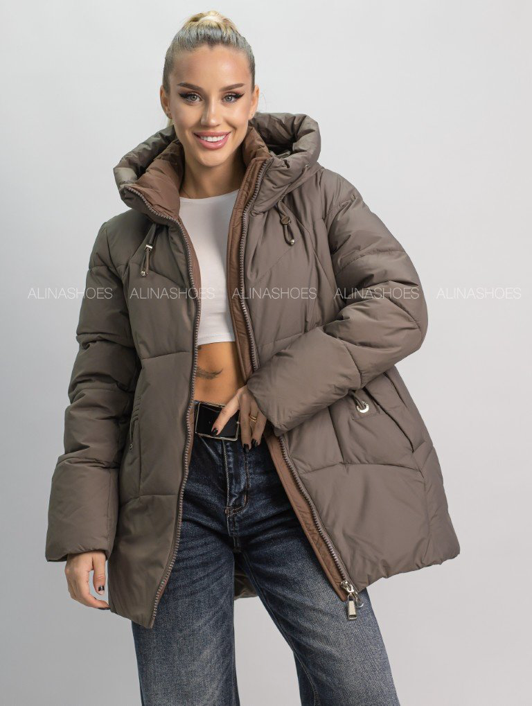 Зимняя куртка alinashoes серый купить,NaN