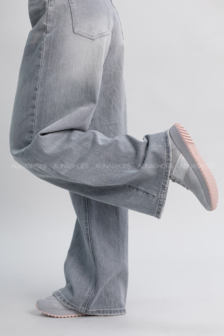 Джинсы прямые alinashoes серый купить,NaN