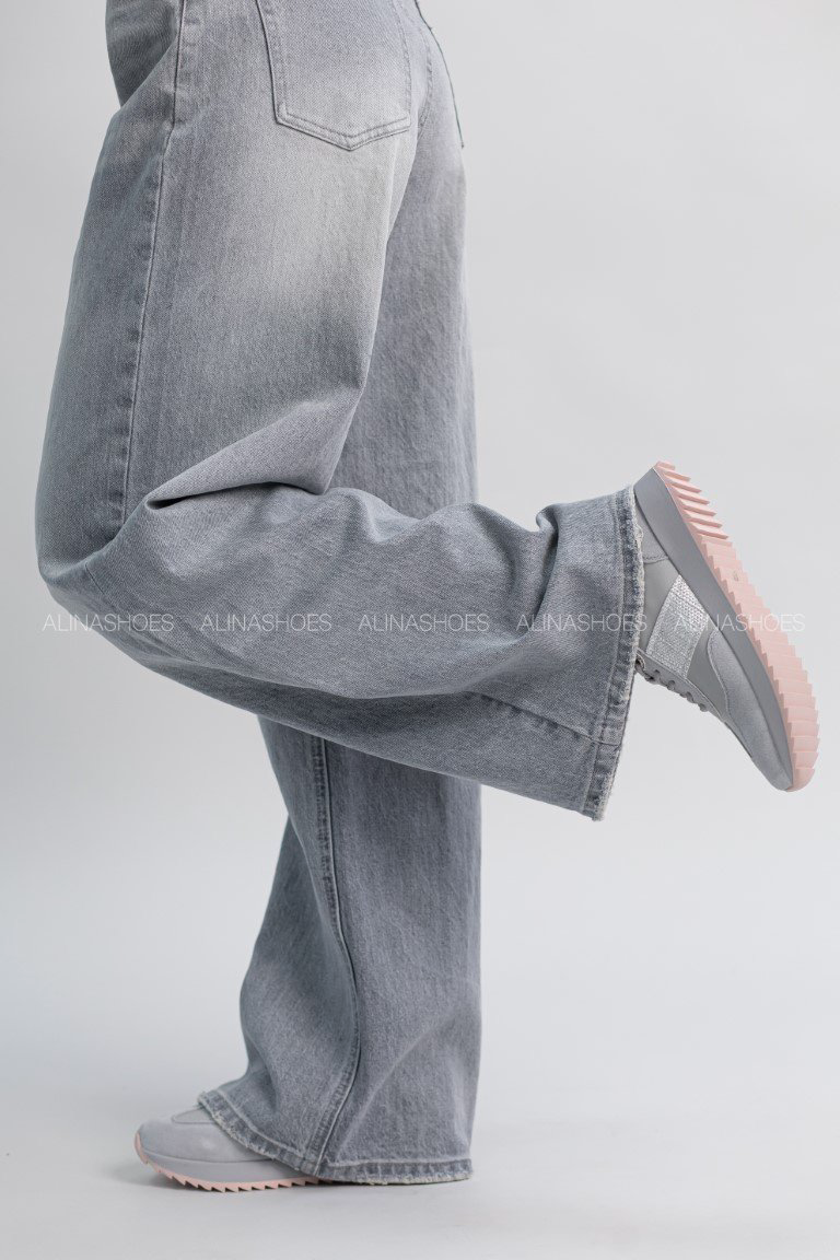 Джинсы прямые alinashoes серый купить,NaN