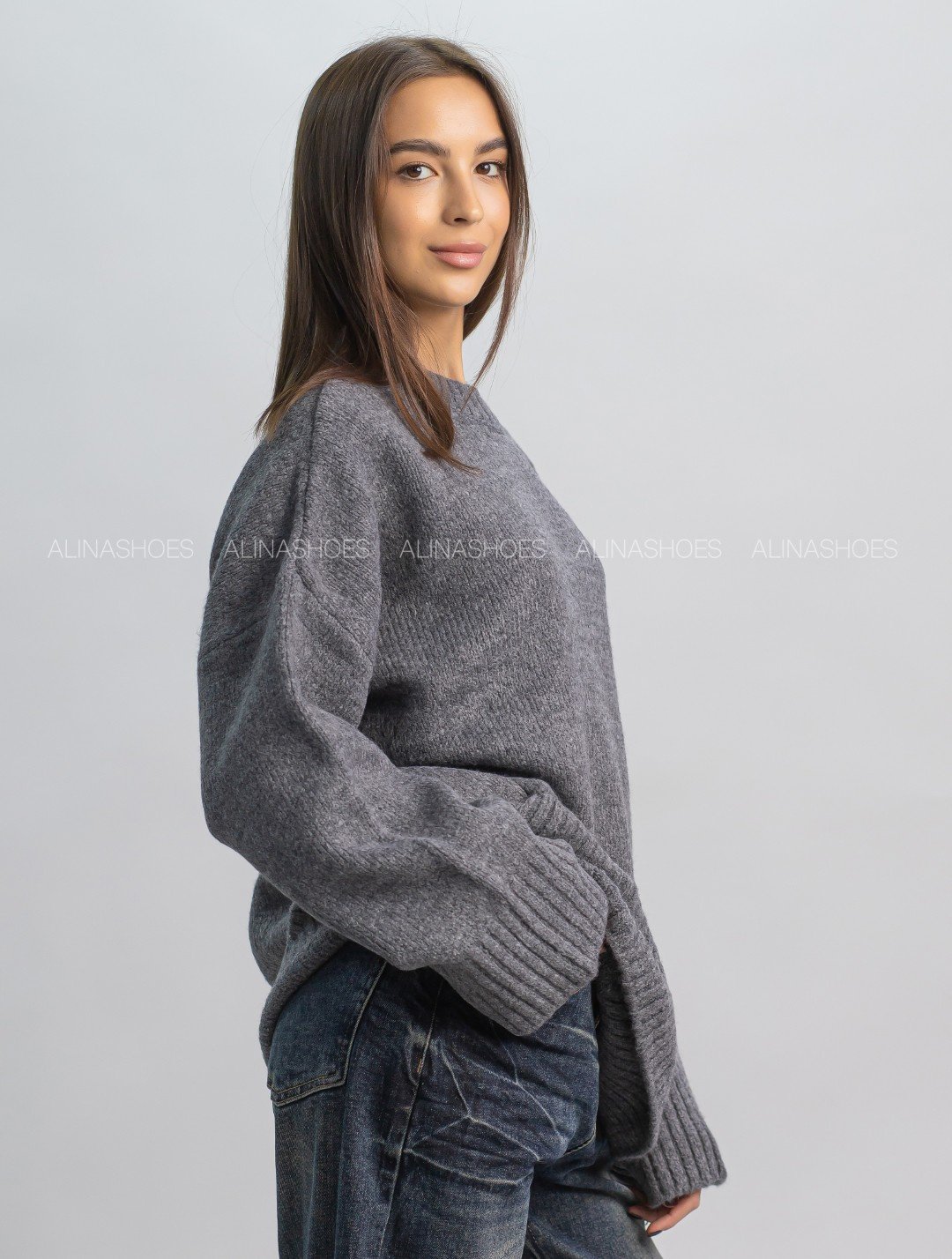 Джемпер alinashoes графит купить,NaN