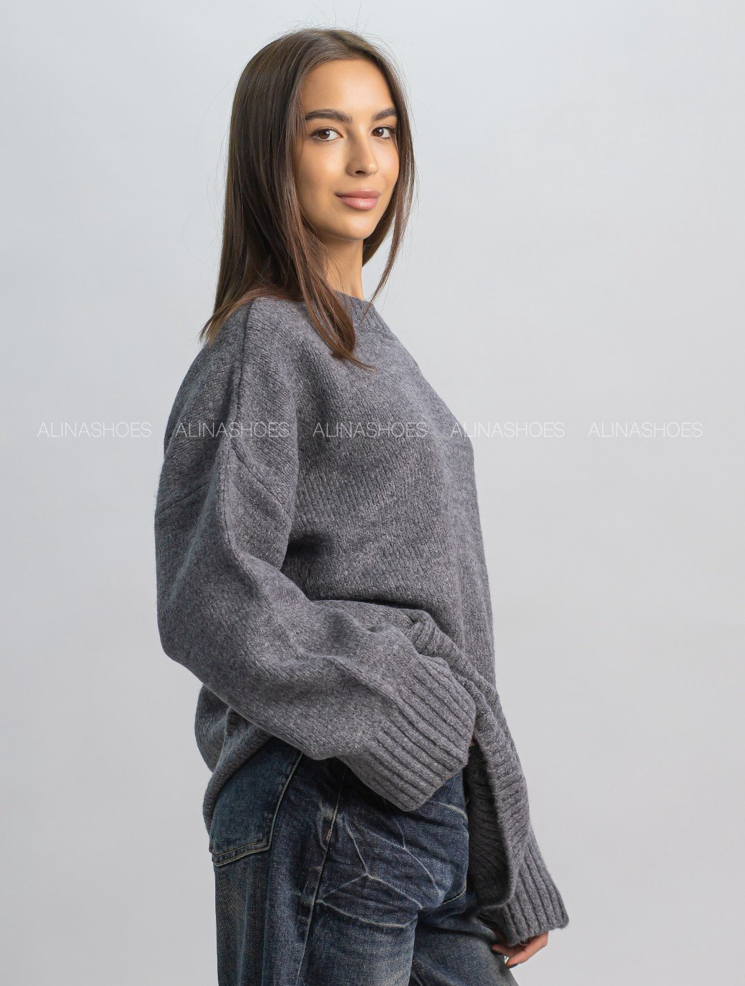 Джемпер alinashoes графит купить,NaN